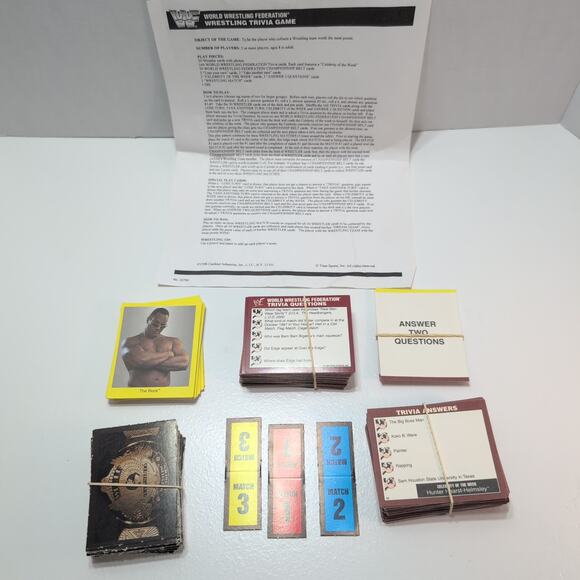 VTG 1998 WWF 2nd Edition Trivia Game Wrestler Cards - Picture 8 of 11